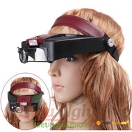 Head magnifier 81007A with zoom light 1.5 times, 3x, 8.5x, 10x