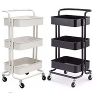 3 Tier Multifunction Trolley Rack Storage Trolley Rack Home Organizer Home Kitchen Rack With Plastic Wheel