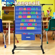 KANGNAI Standards Pocket Chart, Durable Educational Classroom Pocket Chart, Large Teaching Card Pock