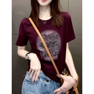 Fat Sisters Plus Size Women's Slim-Fit Short Sleeve T-Shirt - Lightweight Summer Fabric Up to 100kg