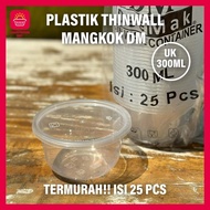 THINWALL MANGKOK MANGKUK PLASTIK BULAT DATAR Thinwall Bowl Round mangkok makan plastik 200ml 300ml 4