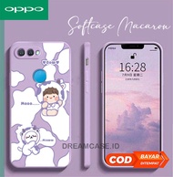 [UV10] SOFTCASE MACARON KAMERA PROTECT MOTIF LUCU SAPI COW FOR OPPO A5S A7 OPPO A11K A12 F9 PRO REAL
