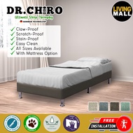 Living Mall Dr.Chiro Divan Bed Frame Pet Friendly Scratch-proof Fabric With Mattress Add-On Options