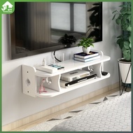 Bedroom TV set-top box bracket wall-mounted wall-mounted board router storage box wall-free punching