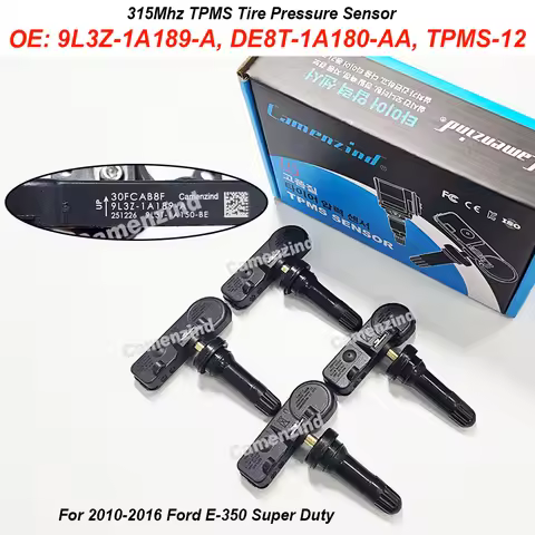 4PCS 9L3Z1A189A 9L3Z-1A189-A 315MHz TPMS Programmed Tire Pressure Sensor DE8T-1A180-AA TPMS-12 For F