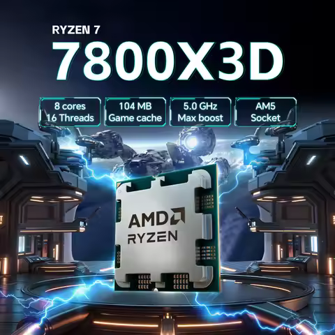 AMD Ryzen 7 7800X3D 4.2GHz 8-Core 16-Thread 5NM DDR5 Socket AM5 100-000000910 R7 7800X3D Processor L
