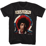 Jimi HENDRIX ทั้งสองด้านของท้องฟ้าเสื้อยืด Merchandise-เสื้อยืดเสื้อยืดผู้ใหญ่ผู้ชาย