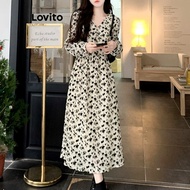 Lovito Casual Dress Floral Pattern Dress for Women LNE43546