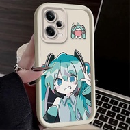 Miku Q Version Emoji Soft Case for Xiaomi Redmi 15 13 12 15C 14C 14R 13C 12C 10C 4G 5G A5 A4 A3 Turb