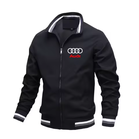 Motorcycle Jacket Mens Audi A6 A8 Q5 Q7 RS Sline Logo Print Jacket Fashion Outdoor Racing Biker Jack