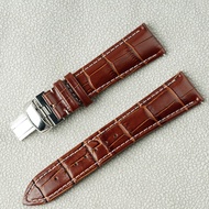 For seiko leather strap samurai seiko 5 SRPD SKX007 New leather watch strap leather strap brown burst crack man leather strap TISSOT 22mm