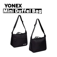 Yonex Mini Duffel Sports Bag Shoulder Crossbody – Compact Smart Bag with Front Zip Pocket – Black
