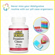 ◴ ﹊ ☍ Natural Factors, Potassium Citrate, 99 mg, 90 Tablets