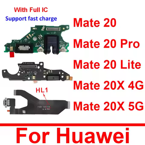 USB Charger Board Flex Cable For Huawei Mate 20 Lite 20 Pro 20X 4G 5G USB Charging Port Board Flex R