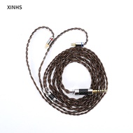 XINHS 72 Hight Quality 7N Single Crystal Copper Audio Video Wire MMCX/0.78mm 2 Pin/QDC/TFZ Upgraded 