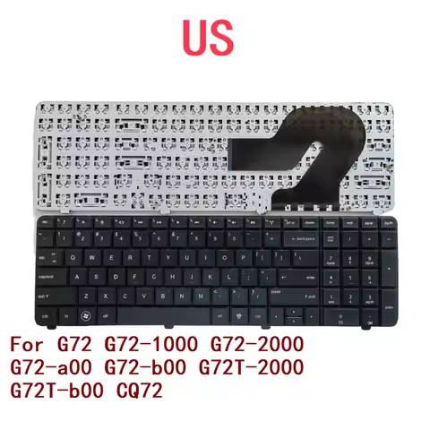 New US Laptop Keyboard For HP G72 G72-1000 G72-2000 G72-a00 G72-b00 G72T-2000 G72T-b00 CQ72 Notebook