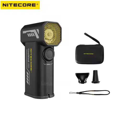 NITECORE Multipurpose Pocket Photography Fan Electric Portable Fan Stepless Wind Blower for Canon So