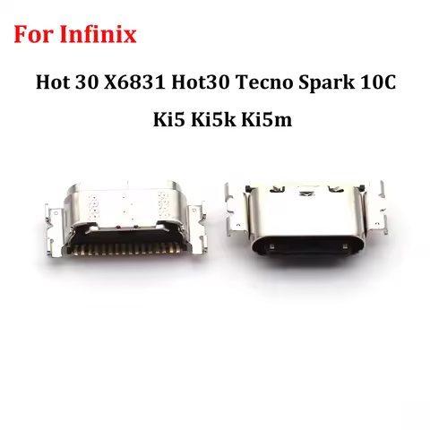 10-100pcs For Infinix Hot 30 X6831 Hot30 Tecno Spark 10C Ki5 Ki5k Ki5m USB Charging Port Dock Socket