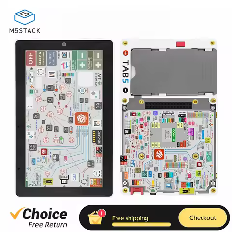 M5Stack TAB5 Portable Smart IoT Terminal Development Device 5inch IPS ESP32-P4 and ESP32-C6 Applicat