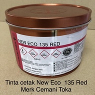 Tinta cetak New Eco 135 Red , merk Cemani Toka