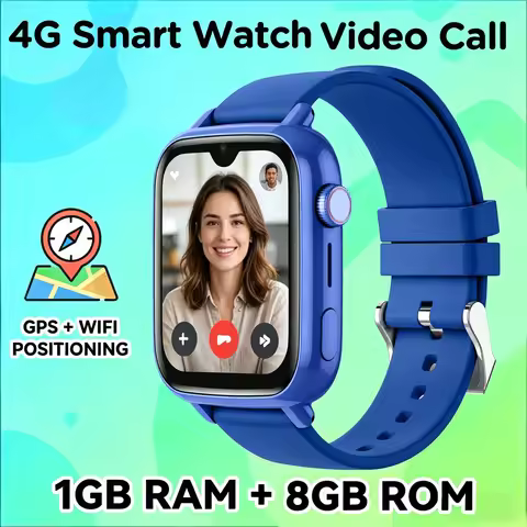 Children's 4G Smartwatch 1.91" Display GPS WiFi Tracker 2-Way Call, Voice Monitor, SOS App Download 