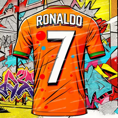 Christmas Tshirt Summer Men Jersey Top Fan Ronaldo Jersey Football Jersey Women Jersey TShirts Adult