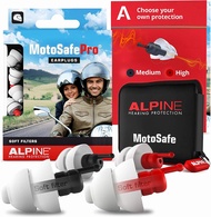 Alpine MotoSafe Pro - Premium Motorcycle Ear Plugs for Wind Noise Reduction - Motorcycle Hearing Pro