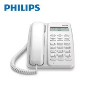 PHILIPS 中文來電顯示有線電話-白 M10W燦坤線上購物