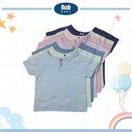 [IHAB Baby] Cotton Short Sleeve Baby Boy Kurta Shirts | Baju Kurta Bayi