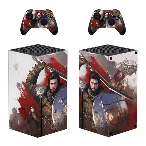 Crimson Desert Skin Sticker Decal Cover for Xbox Series X Console and 2 Controllers Skins Vinyl