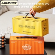 LAKAMIRY Stationery Storage Box, Mini Ornaments Shipping Container Model,  Home Decoration Creative 