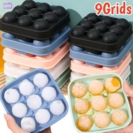 9 Grids Food Grade Silicone Soccer Ball Ice Cube Mold Whiskey Cocktails Round Ice Ball Maker Mould f