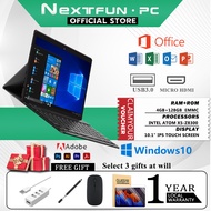 Nextfun 10.1-inch windows Tablet 2-in-1 win10 Tablet Touchscreen Office Learning laptop with keyboard