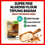 MH FOOD Super Fine Natural Low Carb Almond Flour (500g) Keto Diet Bread Baking 杏仁面粉 Tepung Roti Bada