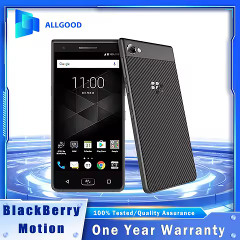 Original BlackBerry Motion 4G LTE 5.5" IPS LCD 4GB RAM 32GB ROM 12MP Camera Android OS SmartPhone BB