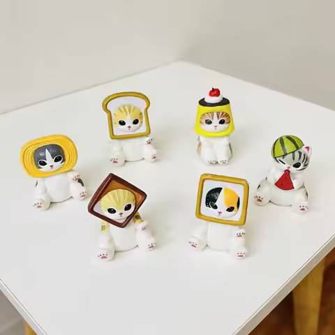 Mofusand Cake Cat Blind Box Gift Cute Toys Desktop Ornament Girl's Gift Birthday Present Garage Kit 
