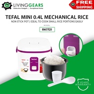 Tefal Mini Rice Cooker Mechanical 2 Cups (0.4L) RK1721