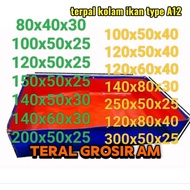 Fish pond tarpaulin type A12 size 80x40x30 (other sizes look at the display case)