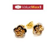 22K Gold Two Tone Earstud