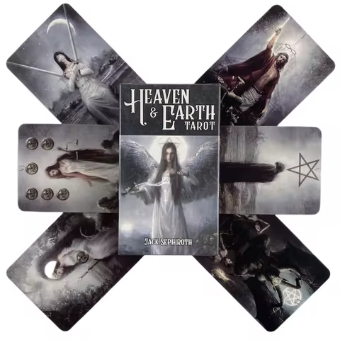 Heaven And Earth Tarot Cards A 78 Deck Oracle English Visions Divination Edition Board Playing Games