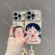 IPhone 16 15 14 13 12 11 Pro Max 7 8 Plus XR XS Max 3D Anti-Fall Soft Strap Case for RL6DSC168&169+B