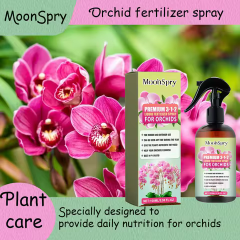 100ml Orchid Bloom Booster Spray - Professional Fertilizer for Orchids, Leaf Growth Nutrient Misting