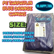 Tarpaulin Canvas Sheet Waterproof Ready Orange & Blue Plastik Canvas Kereta Canvas Lori Canvas