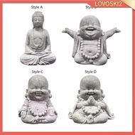 [Lovoski2] Buddha Statue Buddha Sculpture Collectible Figurine Miniature Sitting Buddha