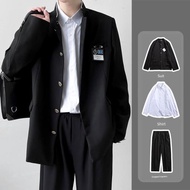 jk熱血高校校服西服制服男女詰襟外套中山裝DK西裝運動會表演班服