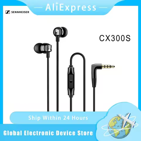 Sennheiser CX300S Wired Pure Bass Earphones Stereo Headset Sport Earbuds Noise Reduction Headphone f