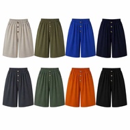 TY80230 Women's Wide Leg Three Quarter Pants