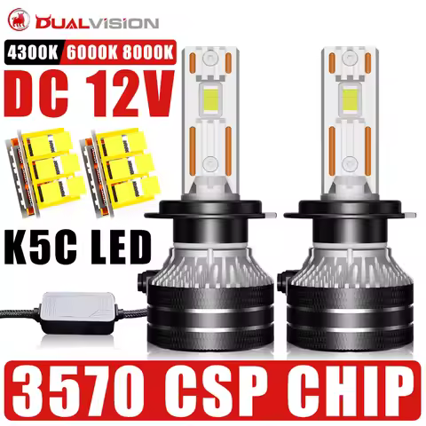 K5C H7 H4 H11 LED Light Canbus H1 H8 9005 HB3 9006 HB4 9012 HIR2 880 881 H27 9007 9008 H13 H9 4300K 