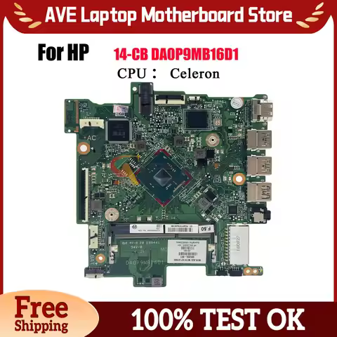 DA0P9MB16D1 Laptop Motherboard For HP Stream 14-CB With N3060 CPU DDR3 905306-601 L06659-601 100% Fu