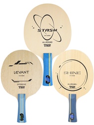 Tsp Shine ไม้บริสุทธิ์ 5 ชั้น Ping Pong Paddle Baseboard ประเภทรอบ Arc Circle ความแข็งแรงที่ครอบคลุม